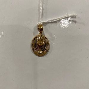 14kt yellow gold first communion pendant